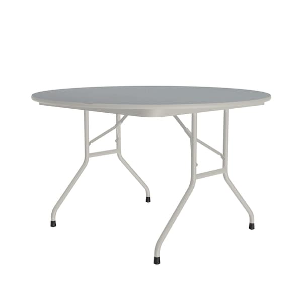CF TFL Folding Tables 48" Round Gray Granite